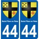 44 Saint-Père-en-Retz blason ville autocollant plaque stickers