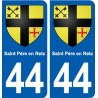 44 Saint-Père-en-Retz blason ville autocollant plaque stickers