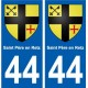 44 Saint-Père-en-Retz blason ville autocollant plaque stickers