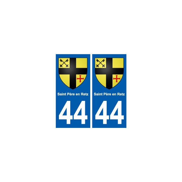 44 Saint-Père-en-Retz blason ville autocollant plaque stickers
