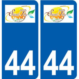 44 Saint-Père-en-Retz logo ville autocollant plaque stickers