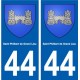 44 Saint-Philbert-de-Grand-Lieu blason ville autocollant plaque stickers