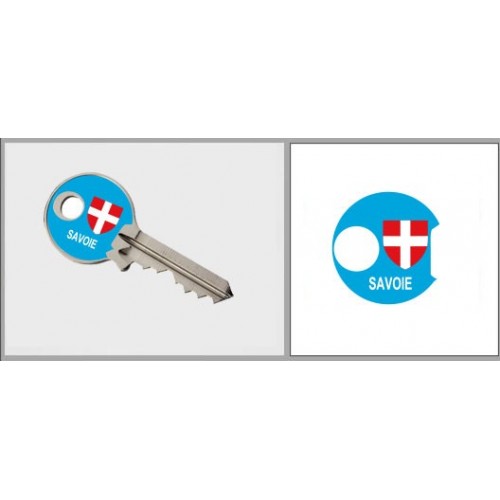 Sticker Clé Savoie croix adhésif autocollant