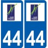 44 Saint-Philbert-de-Grand-Lieu logo ville autocollant plaque stickers