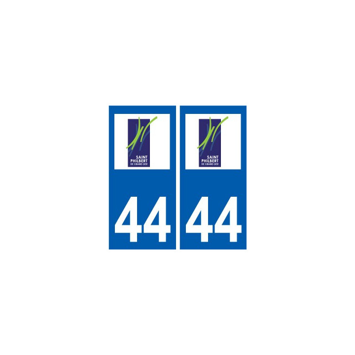 44 Saint-Philbert-de-Grand-Lieu logo ville autocollant plaque stickers