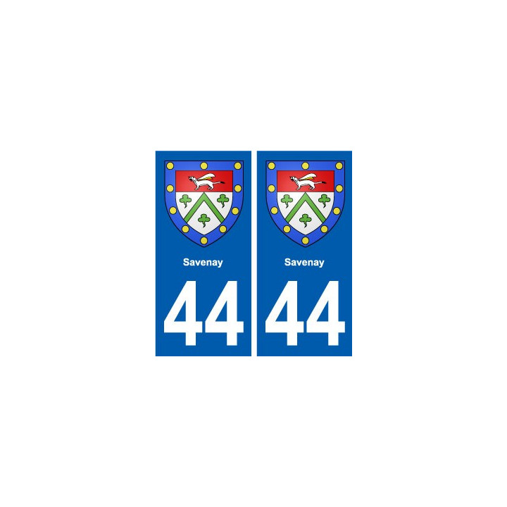 44 Savenay blason ville autocollant plaque stickers