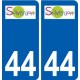 44 Savenay logo ville autocollant plaque stickers