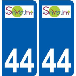 44 Savenay logo ville autocollant plaque stickers