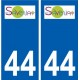 44 Savenay logo ville autocollant plaque stickers