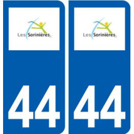44 Sorinières logo ville autocollant plaque stickers