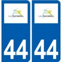 44 Sorinières logo ville autocollant plaque stickers