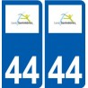 44 Sorinières logo ville autocollant plaque stickers
