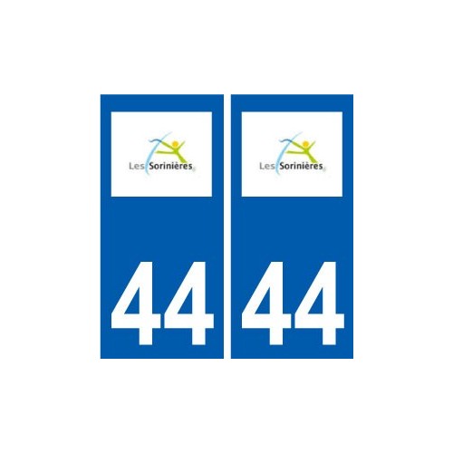 44 Sorinières logo ville autocollant plaque stickers