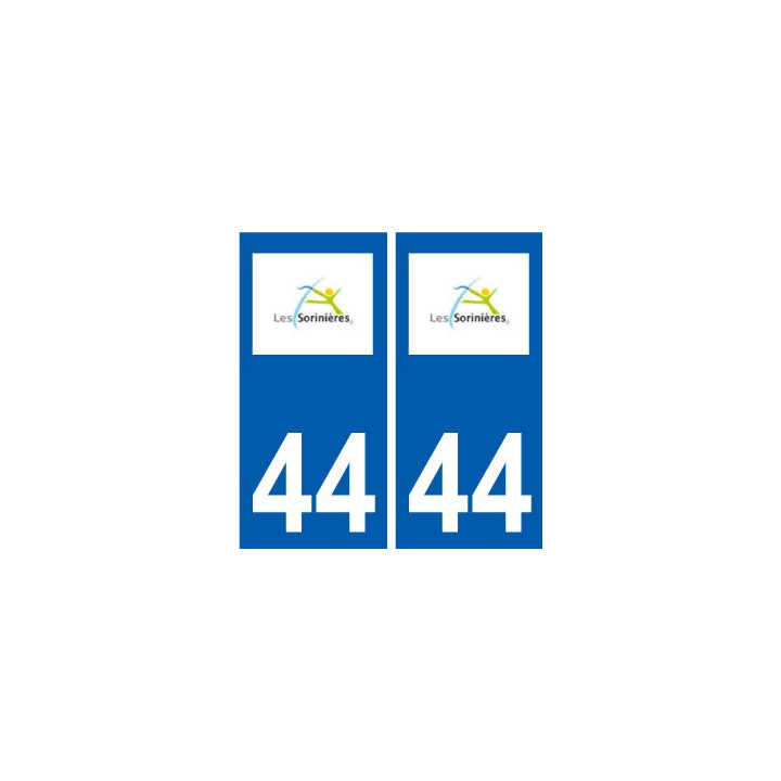 44 Sorinières logo ville autocollant plaque stickers