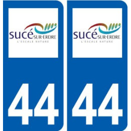 44 Sucé-sur-Erdre logo ville autocollant plaque stickers