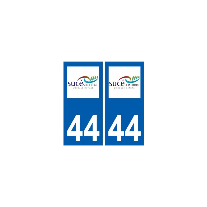 44 Sucé-sur-Erdre logo ville autocollant plaque stickers