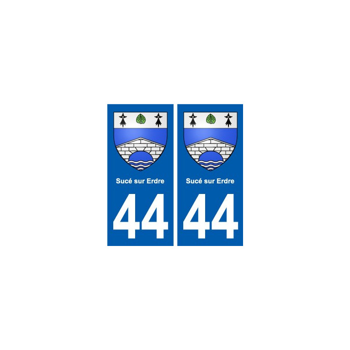 44 Sucé-sur-Erdre blason ville autocollant plaque stickers