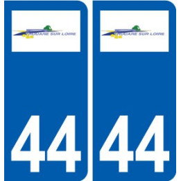 44 Thouaré-sur-Loire logo ville autocollant plaque stickers