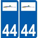44 Thouaré-sur-Loire logo ville autocollant plaque stickers