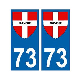 73 croix Savoie blason autocollant plaque