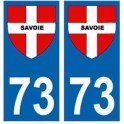 73 kreuz, das Savoyen-wappen-aufkleber-platte
