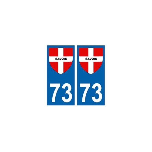 73 croix Savoie blason autocollant plaque