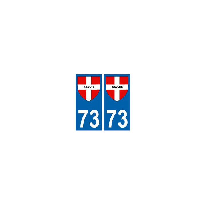 73 croix Savoie blason autocollant plaque