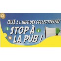 Autocollant sticker Stop Pub 2 boite lettres stickers adhésif