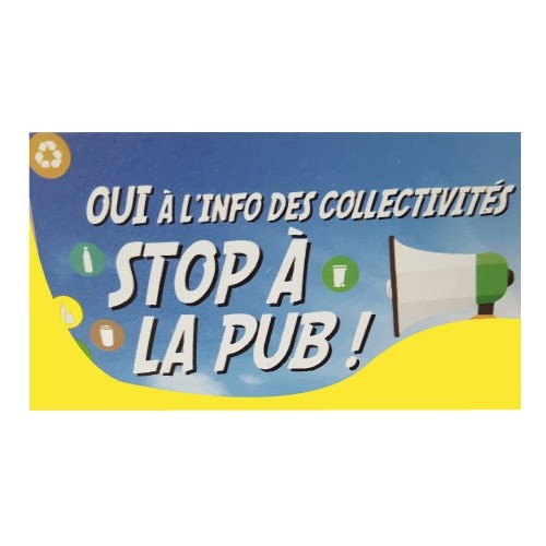 Autocollant sticker Stop Pub 2 boite lettres stickers adhésif