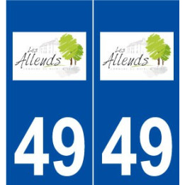 49 Angers blason autocollant plaque stickers ville