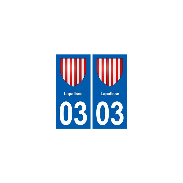 03 Lapalisse blason ville autocollant plaque stickers