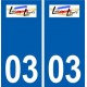 03 Lurcy-Lévis logo ville autocollant plaque stickers