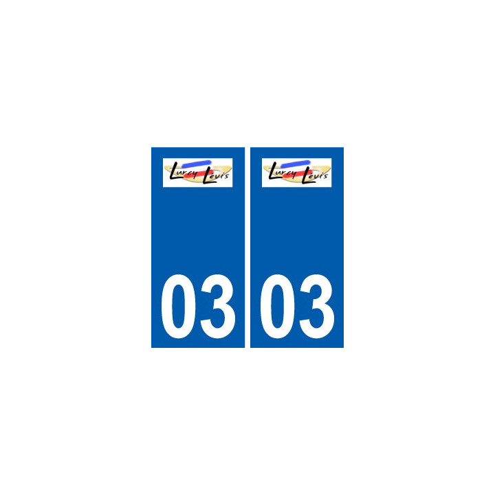 03 Lurcy-Lévis logo ville autocollant plaque stickers