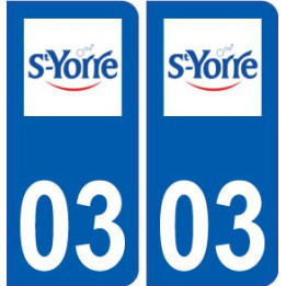 03 Saint-Yorre logo ville autocollant plaque stickers