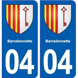 04 Barcelonnette blason ville autocollant plaque stickers