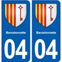 04 Barcelonnette blason ville autocollant plaque stickers