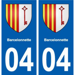 04 Barcelonnette blason ville autocollant plaque stickers