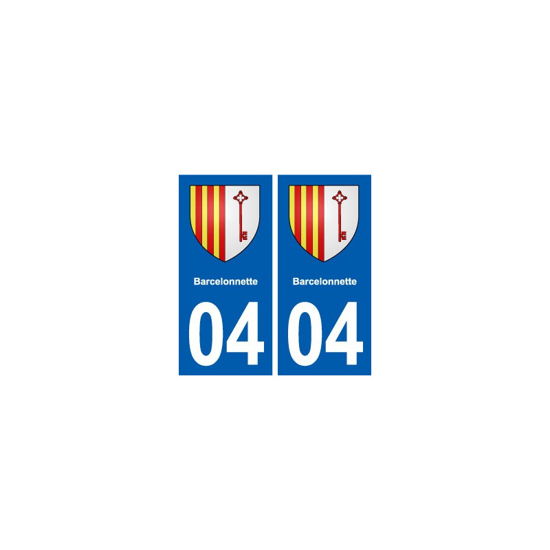04 Barcelonnette blason ville autocollant plaque stickers