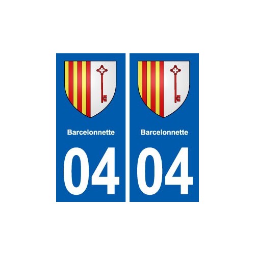04 Barcelonnette blason ville autocollant plaque stickers