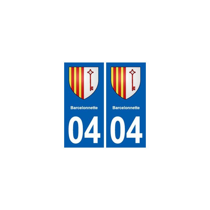 04 Barcelonnette blason ville autocollant plaque stickers