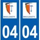 04 Barcelonnette logo ville autocollant plaque stickers