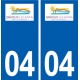 04 Gréoux-les-Bains logo ville autocollant plaque stickers
