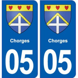 05 Chorges blason ville autocollant plaque stickers