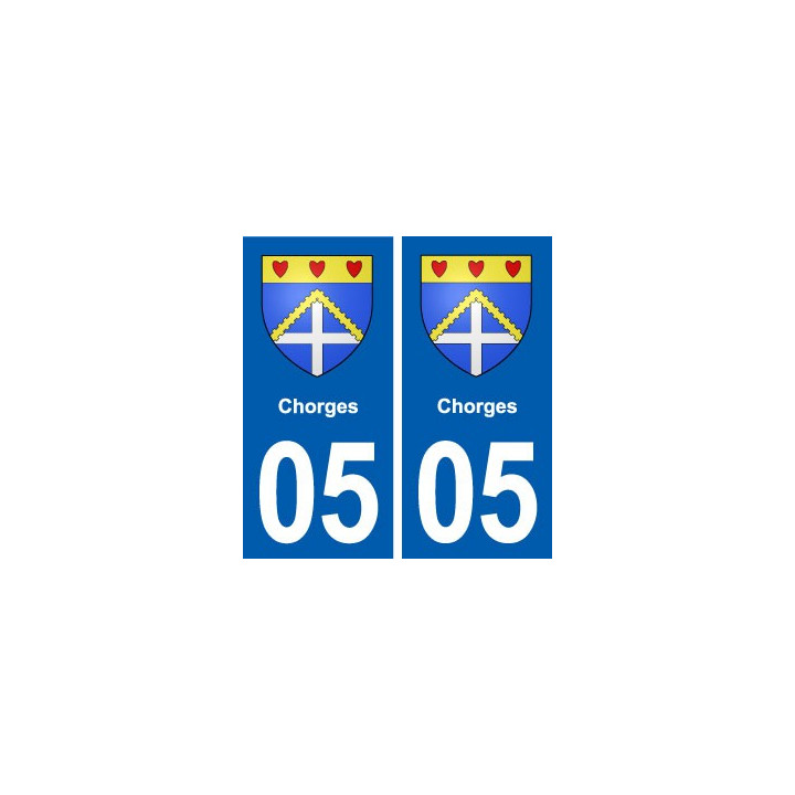 05 Chorges blason ville autocollant plaque stickers