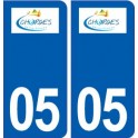 05 Chorges logo ville autocollant plaque stickers