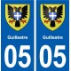 05 Guillestre blason ville autocollant plaque stickers