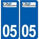 05 Guillestre logo ville autocollant plaque stickers