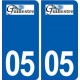 05 Guillestre logo ville autocollant plaque stickers