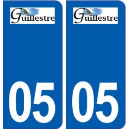 05 Guillestre logo ville autocollant plaque stickers