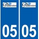 05 Guillestre logo stadt aufkleber typenschild aufkleber